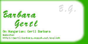 barbara gertl business card